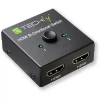 Techly IDATA-HDMI-22BI2, HDMI, Schwarz, 60 Hz, 6 Gbit/s, 600 MHz, 3840 x 2160 Pixel