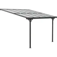 Westmann Alu Terrassenüberdachung Bruce 313 Schwarz 300x313x270 cm