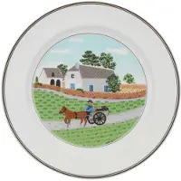Villeroy & Boch Speiseteller "Speiseteller Bauer Design Naif ø 27 cm bunt"