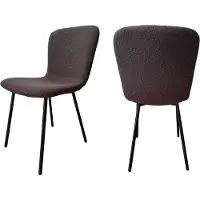 SalesFever Stuhl Bouclé Optik 4er Set