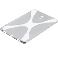 Lobwerk Schutzhülle für Samsung Galaxy Tab A SM-T590 T595 10.5 Zoll Silikon Hülle Slim Case Ultra Dünn Weiss