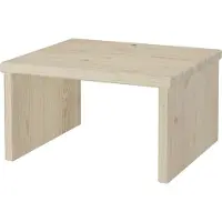 Erst-Holz Metallfreier Nachttisch niedrig aus Fichte massiv 90.20-K6