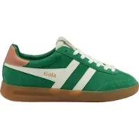 Gola Damen-Sneaker Cyclone CLB762EW Wildleder Smaragdgrün Off-White Terrakotta