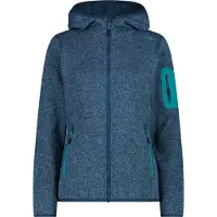 CMP Damen Unterjacke Kapuzen Fleecejacke Strick