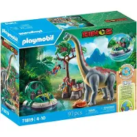 Playmobil Brachiosaurus Mit Hovercraft-figur