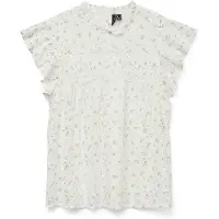 Vero Moda Blusenshirt "VMTRINE SL LACE TOP WVN NOOS" Baumwolle