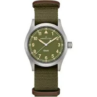 Hamilton H69401960 Unisex Armbanduhr Khaki Field Quarz Grün 38 mm
