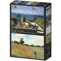 Grafika GRAFIK-Puzzle-Garten in Sainte Adresse und Wolfsfeld 2x500 dlks
