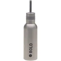 Lassig Trinkflasche Kinder - BOLD Edelstahl, silver | Gr.: onesize