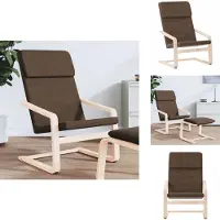 vidaXL Relaxsessel Dunkelbraun Stoff - Sessel