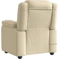 vidaXL Massagesessel Creme Stoff