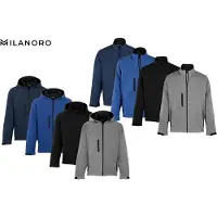 Milanoro - Wind- und wasserdichte Jacken - Jacke mit Kapuze - Navy - L