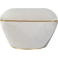 Underbar | Hocker Contessa grau Baumwolle 58x43x58 cm | NADUVI