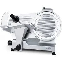 H.Koenig Professioneller Elektrischer Alleschneider 30cm Klinge MSX300, Präzises Schneiden, Schnittstärke 0-15 mm, Italienische Klinge 30 cm