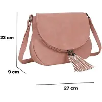 Gallantry Paris Gallantry, Schultertasche Damen mit Reißverschluss, Rosa