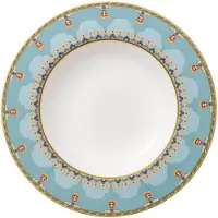Villeroy & Boch Suppenteller "Suppenteller Samarkand Aquamarin ø 24,8 cm bunt"