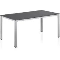 Kettler Cubic Dining-Tisch 160x90 cm silber/anthrazit, Aluminium/Kettalux