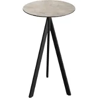 Veba Infinity Tripod Stehtisch Schwarz frame + Moonstone HPL Ø70 cm