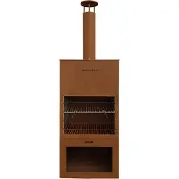 Westmann Stahl Grillkamin Feuerstelle Rost 70x41x229 cm