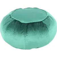 Hearthome & Living | Hocker Souk grün Polyester 65x35x65 cm | NADUVI