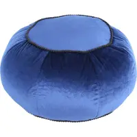 Hearthome & Living | Hocker Souk blau Polyester 65x35x65 cm | NADUVI