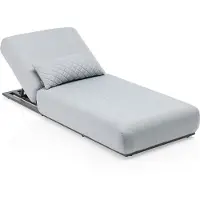 Kettler Ego Sonnenliege, anthrazit matt/ frosty chine, Aluminium/Sunbrella