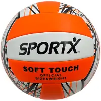 Sportx Volleybal Official Size orange 260-280gr, 22 cm, 280 g, Orange, Polyvinylchlorid (PVC), 18-panel ball, Abbildung