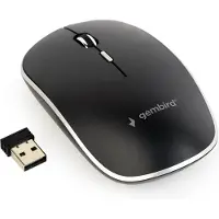 Gembird MUSW-4BS-01, Beidhändig, Optisch, RF Wireless, 1600 DPI, Schwarz