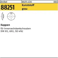 Industrial Quality Supplies Kappe R 88251 f.Innen-6-kant 5 M 6 Kunststoff grau