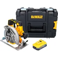DeWalt DCS 570 NT Akku Handkreissäge 18 V 184 mm Brushless + 1x Powerstack Akku 5,0 Ah + TSTAK - ohne Ladegerät