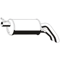 VEGAZ Endschalldämpfer VW,FORD,SEAT VS-290ERNS 1029673,1067573,1087574 Endtopf,Auspuff Endtopf,Nachschalldämpfer,ESD 7411722,7M0253609AA,7M0253609AP