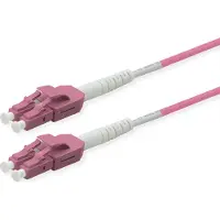 Roline LWL-Kabel duplex 50/125µm OM4, LC/LC, LSOH, UNIBOOT, violett, 10 m