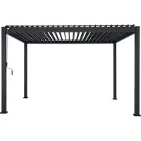Leco Lamellenpergola DELUXE 3x4m anthrazit