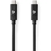 Nedis USB-C 3.2 Kabel 100W 1.0m schwarz