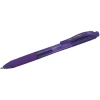 Pentel EnerGel X, Anklippbarer versenkbarer Stift, Violett, Violett, Kunststoff, 0,7 mm, Beidhändig