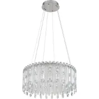 Globo Lighting Hängeleuchte Metall verchromt, LED