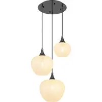 Globo Lighting Hängeleuchte Metall schwarz-chrom, 3x E27