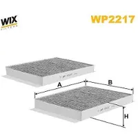WIX FILTERS Filter, Innenraumluft WP2217