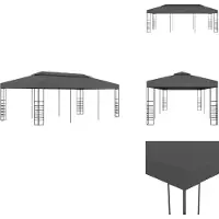 vidaXL Gartenpavillon 3x6 m Anthrazit - Pavillons & Partyzelte