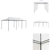 vidaXL Pavillon 600x298x270 cm Weiß 180g/m² - Pavillons & Partyzelte