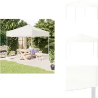 vidaXL Partyzelt Faltbar Weiß 3x3 m - Pavillons & Partyzelte