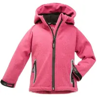 BMS Softshelljacke für Kinder mit Strickoptik in rot | Gr.: 146