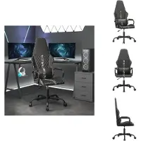 vidaXL Gaming-Stuhl Schwarz und Tarnfarben Kunstleder