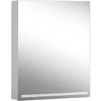Schneider GRACE LED Spiegelschrank, 1 Tür 60cm, Anschlag rechts, 595x120x700mm, 4000K, silber eloxi