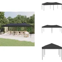 vidaXL Partyzelt Faltbar Anthrazit 3x6 m - Pavillons & Partyzelte