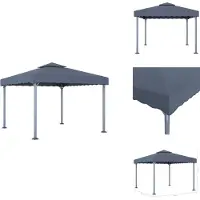 vidaXL Pavillon 300 x 300 cm Anthrazit Aluminium - Pavillons & Partyzelte