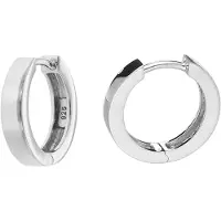 Trendor 41579 Ohrringe für Damen und Herren 925 Silber Creolen Ø 16 mm
