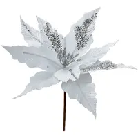 Clayre & Eef 2er-Set: Dekopflanzen in Weiß/ Silber - (H)26 cm - onesize