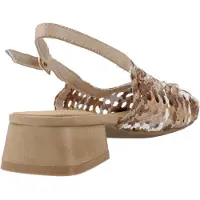 Carmela für Damen. 16218501-BEIGE Schuhe 162185 beige (36), Leder, 1 bis 3 cm, Schnalle, Lässig, Klassisch