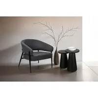 ByLiving Beistelltisch Cone in Schwarz - D 40, H 50 cm | Gr.: onesize